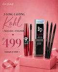 3 LONG LASTING KOHL + MASCARA + EYELINER